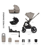 Venicci Upline 2 - 3in1 + 360 Base Complete Travel System - Taupe