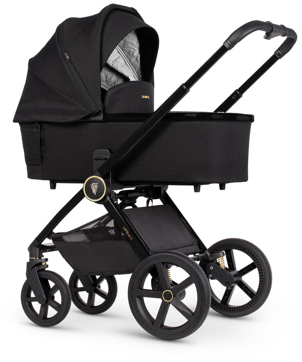 Venicci Upline 2 - 3in1 + 360 Base Complete Travel System - All Black