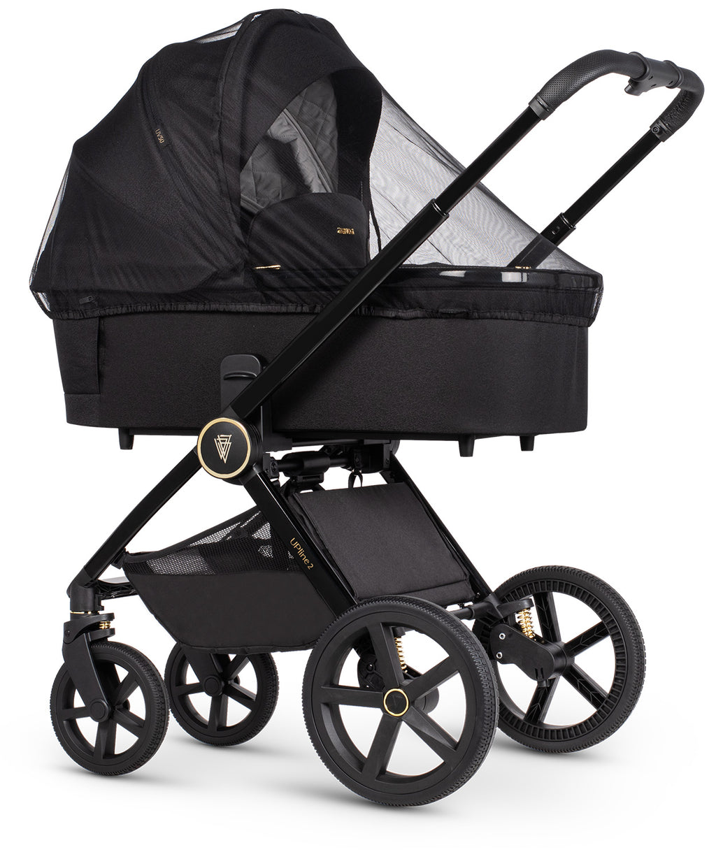 Venicci Upline 2 - 3in1 + 360 Base Complete Travel System - All Black