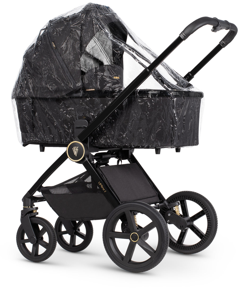 Venicci Upline 2 - 3in1 + 360 Base Complete Travel System - All Black