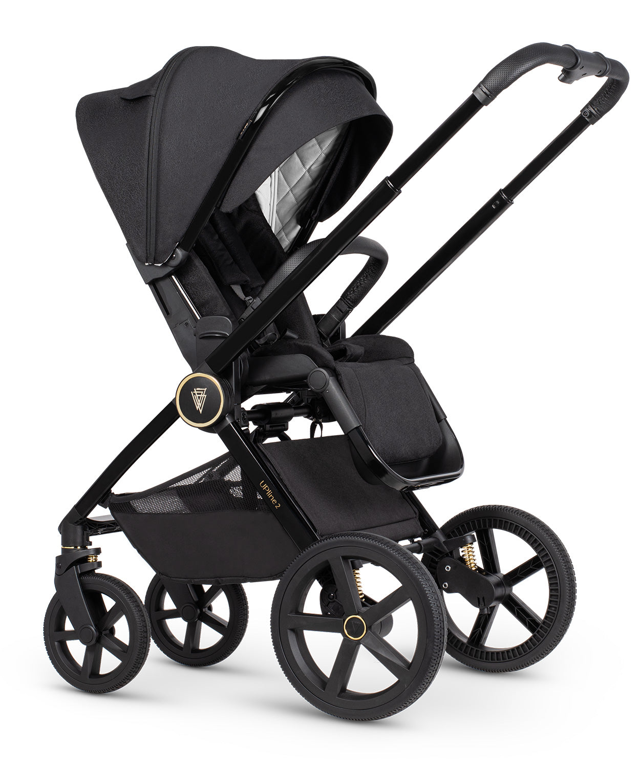 Venicci Upline 2 - 3in1 + 360 Base Complete Travel System - All Black