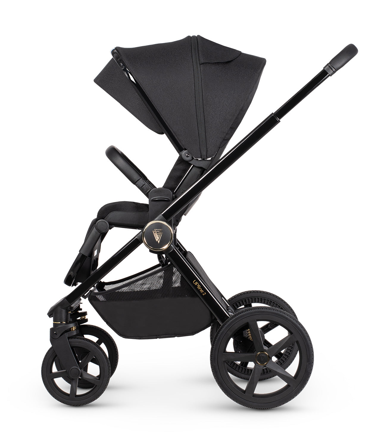 Venicci Upline 2 - 3in1 + 360 Base Complete Travel System - All Black