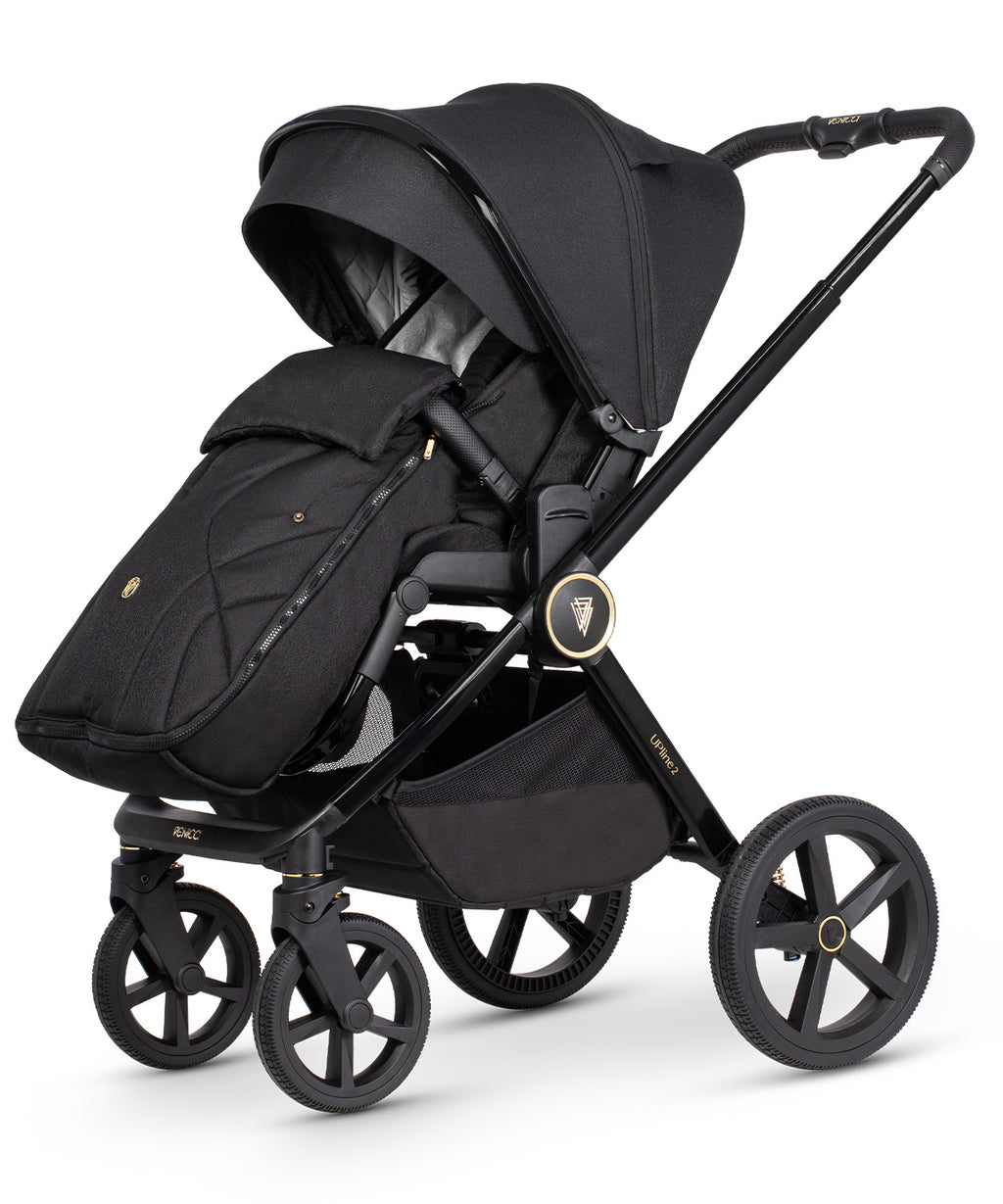 Venicci Upline 2 - 3in1 + 360 Base Complete Travel System - All Black
