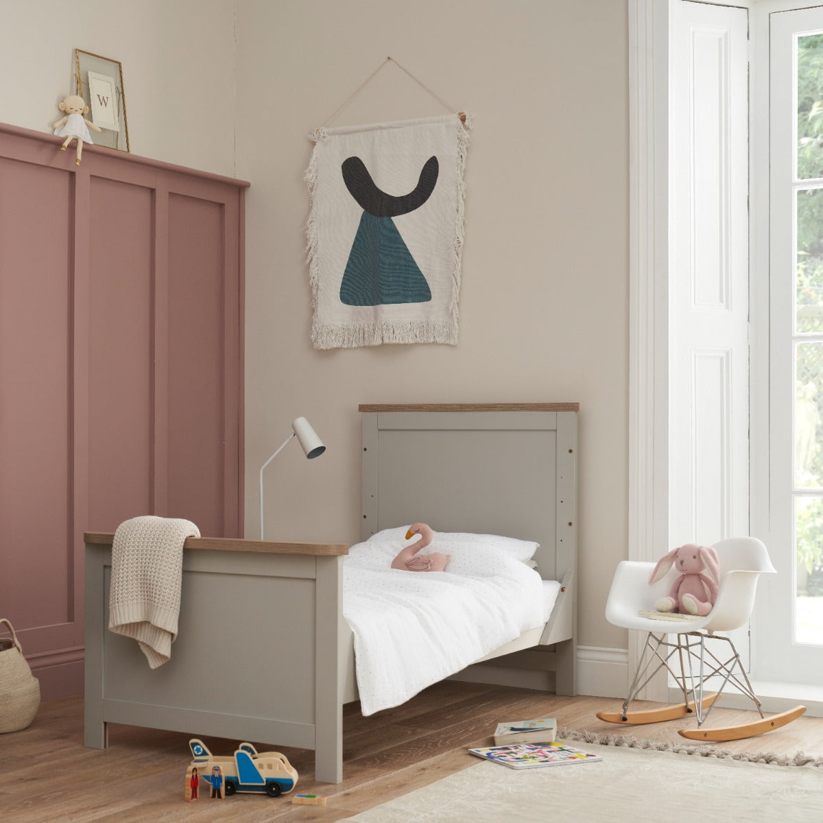 Tutti Bambini Verona Cot Bed - Dove Grey & Oak