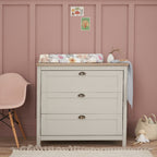 Tutti Bambini Verona Chest Changer - Dove Grey & Oak