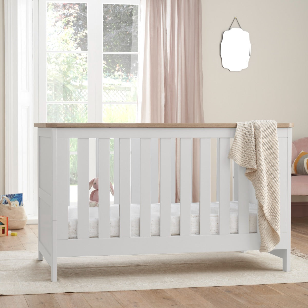 Tutti Bambini Verona 2 Piece Room Set - White & Oak
