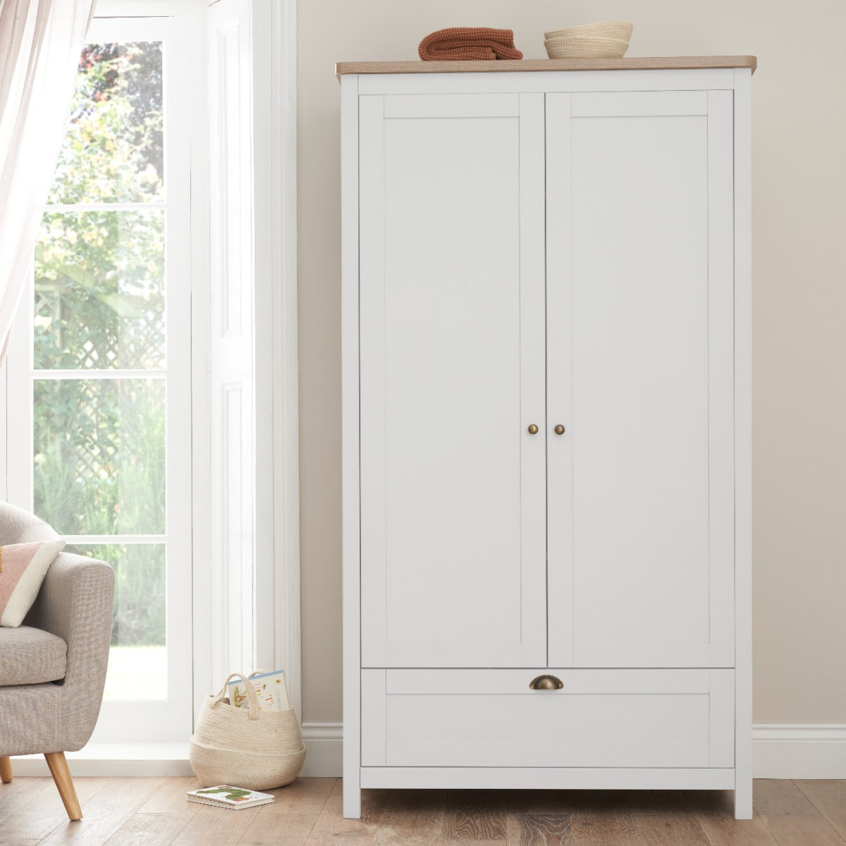 Tutti Bambini Verona Wardrobe - White & Oak