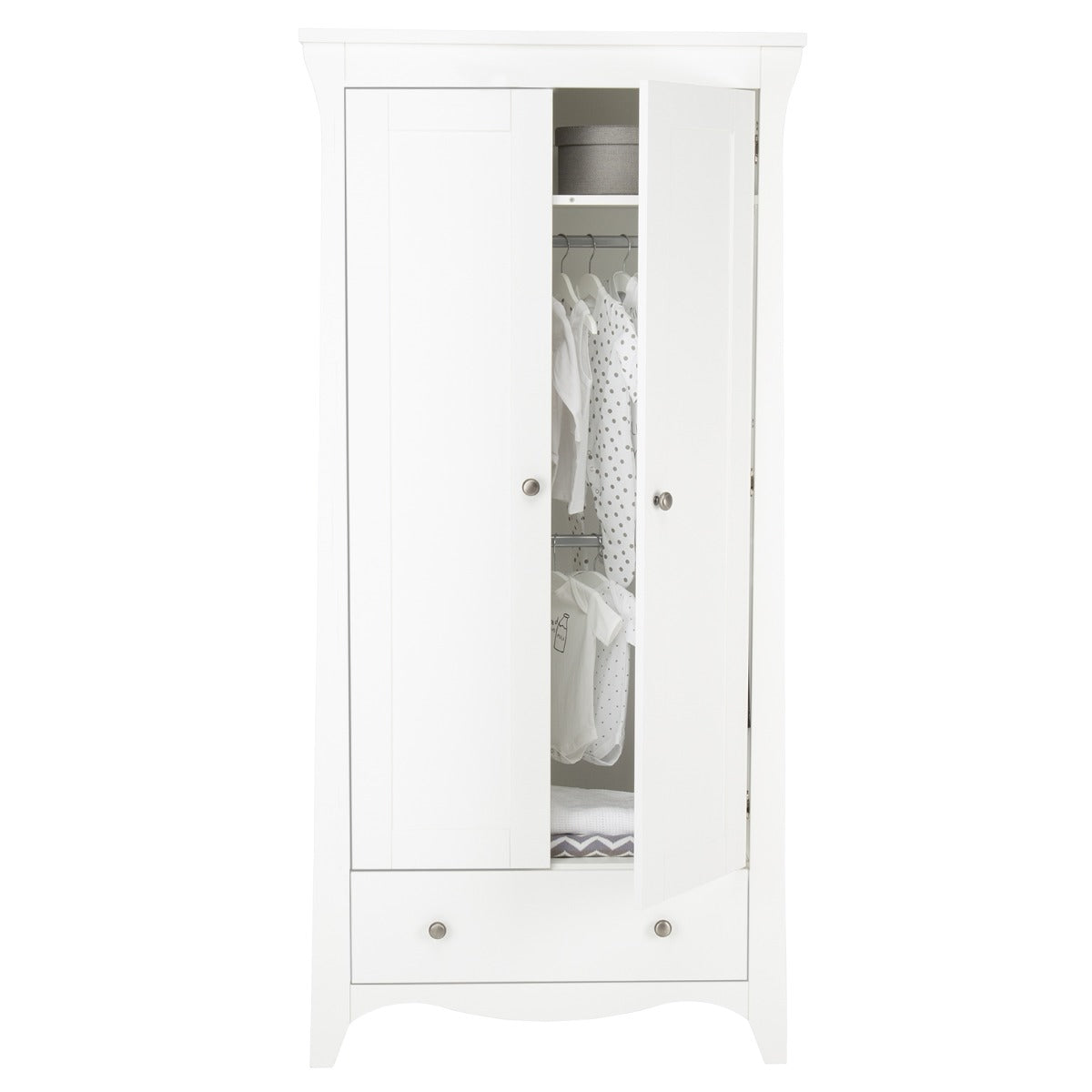 Cuddleco Clara Wardrobe - White
