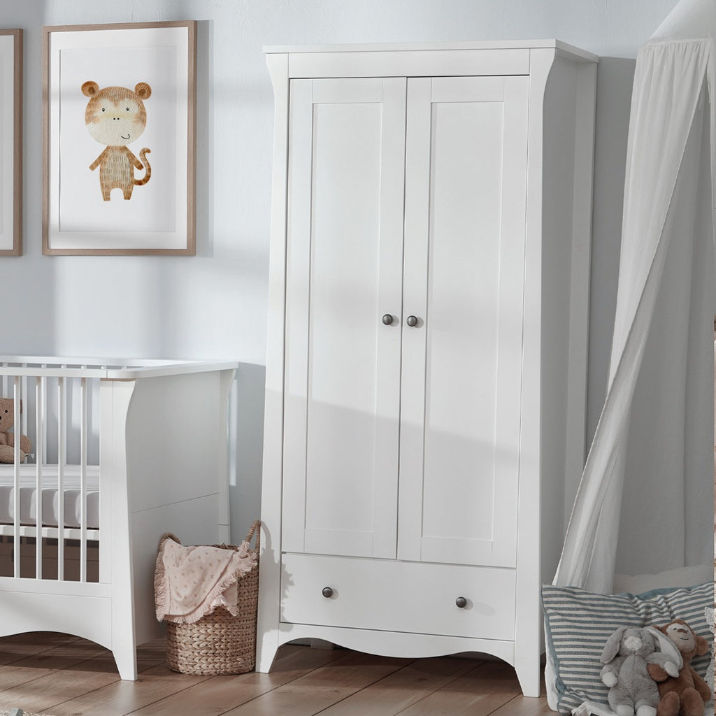 Cuddleco Clara Wardrobe - White