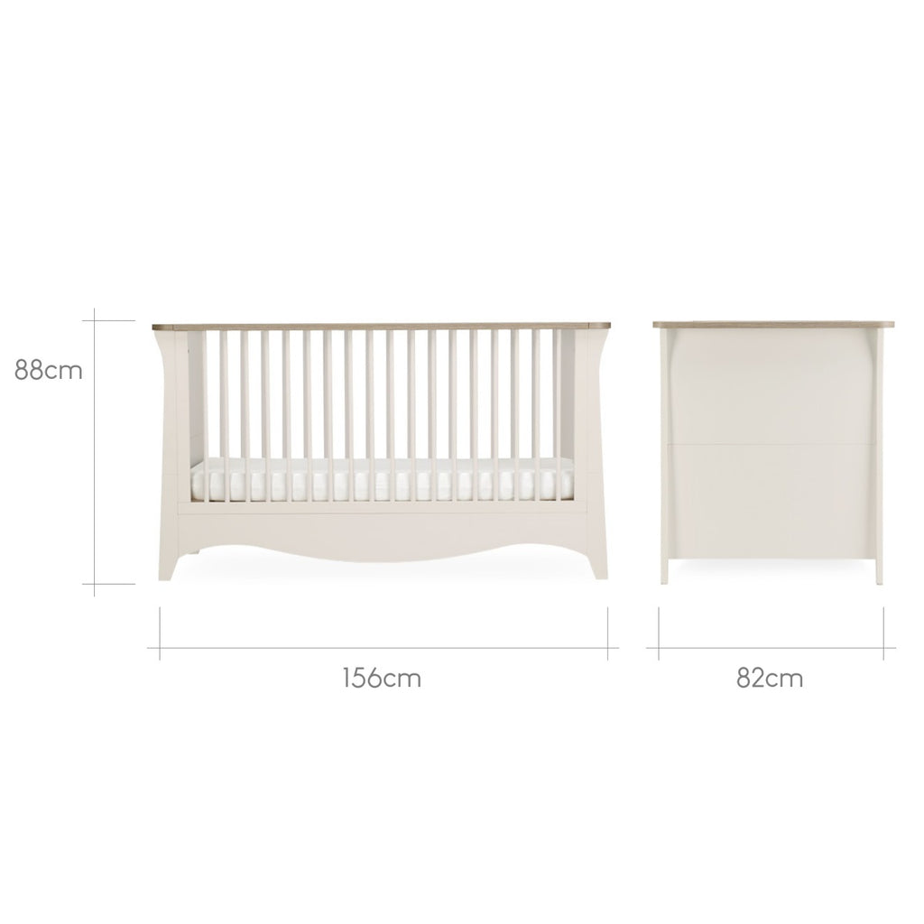 CuddleCo Clara 2 Piece Nursery Furniture Set - Cashmere & Ash