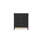 CuddleCo Rafi 5 Piece Nursery Furniture Set - Oak and Black