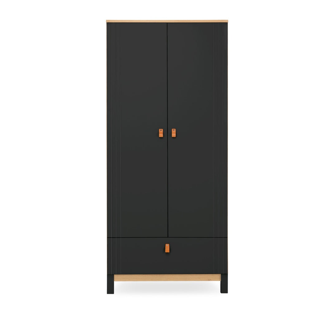 CuddleCo Rafi 3 Piece Nursery Furniture Set - Oak and Black