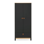 CuddleCo Rafi 5 Piece Nursery Furniture Set - Oak and Black