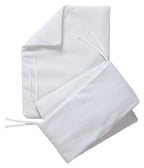 Clair de Lune Waffle Crib/Cradle Quilt & Bumper Bedding Set - White