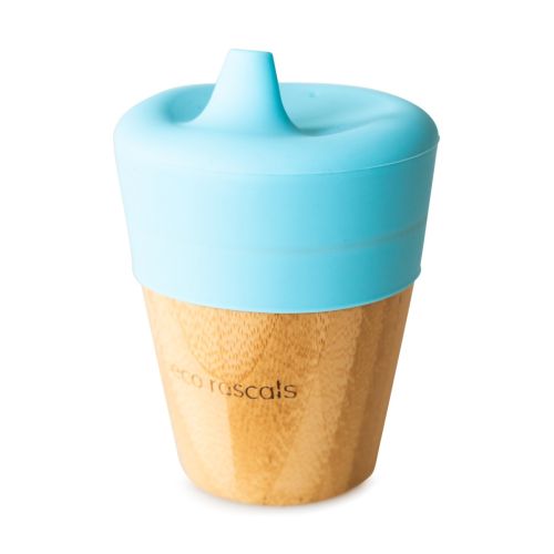 Eco Rascals Bamboo Cup with Sippy Feeder - Blue