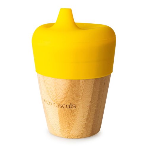 Eco Rascals Bamboo Cup with Sippy Feeder - Yellow
