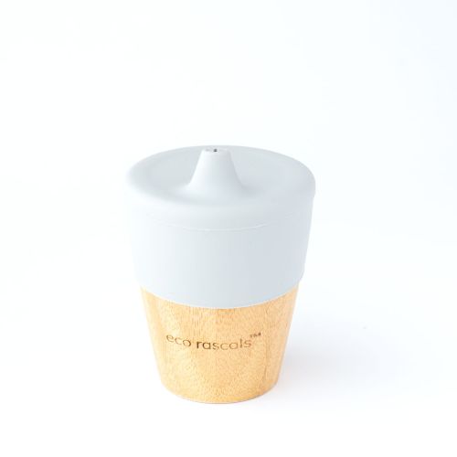 Eco Rascals Bamboo Cup with Sippy Feeder - Grey 