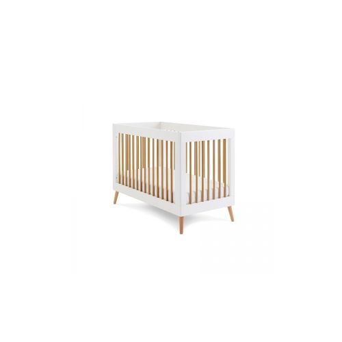 Obaby Maya Mini Cot Bed-White With Natural