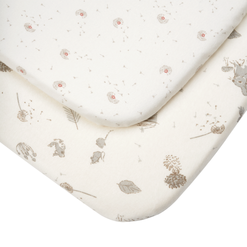 Tutti Bambini Bedside Crib Fitted Sheets 2pk - Cocoon