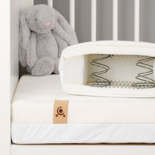CuddleCo Harmony Hypo Allergenic Bamboo Sprung Cot Bed Mattress 140 x 70cm